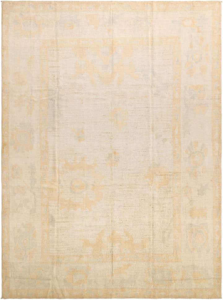 8' 9 x 11' 8 Hand Knotted Oushak Wool Rug