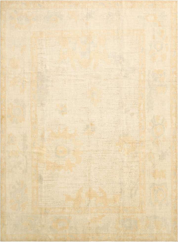 8' 9 x 11' 8 Hand Knotted Oushak Wool Rug