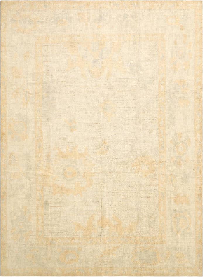 Detail image of 8' 9 x 11' 8 Hand Knotted Oushak Wool Rug