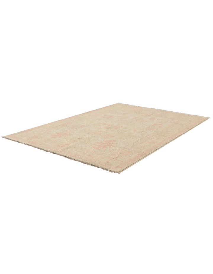 4' 2 x 5' 11 Hand Knotted Oushak Wool Rug