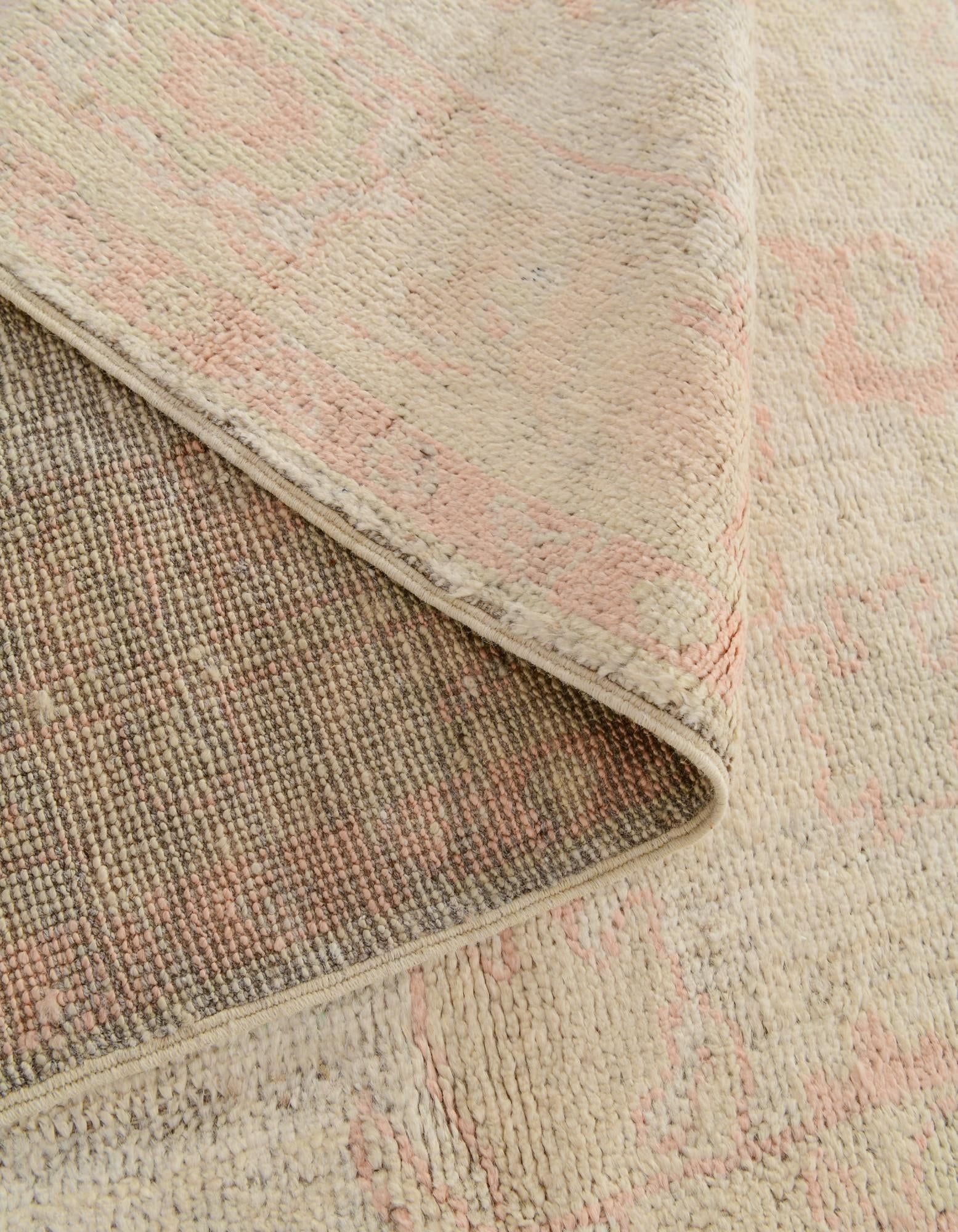 4' 2 x 5' 11 Hand Knotted Oushak Wool Rug