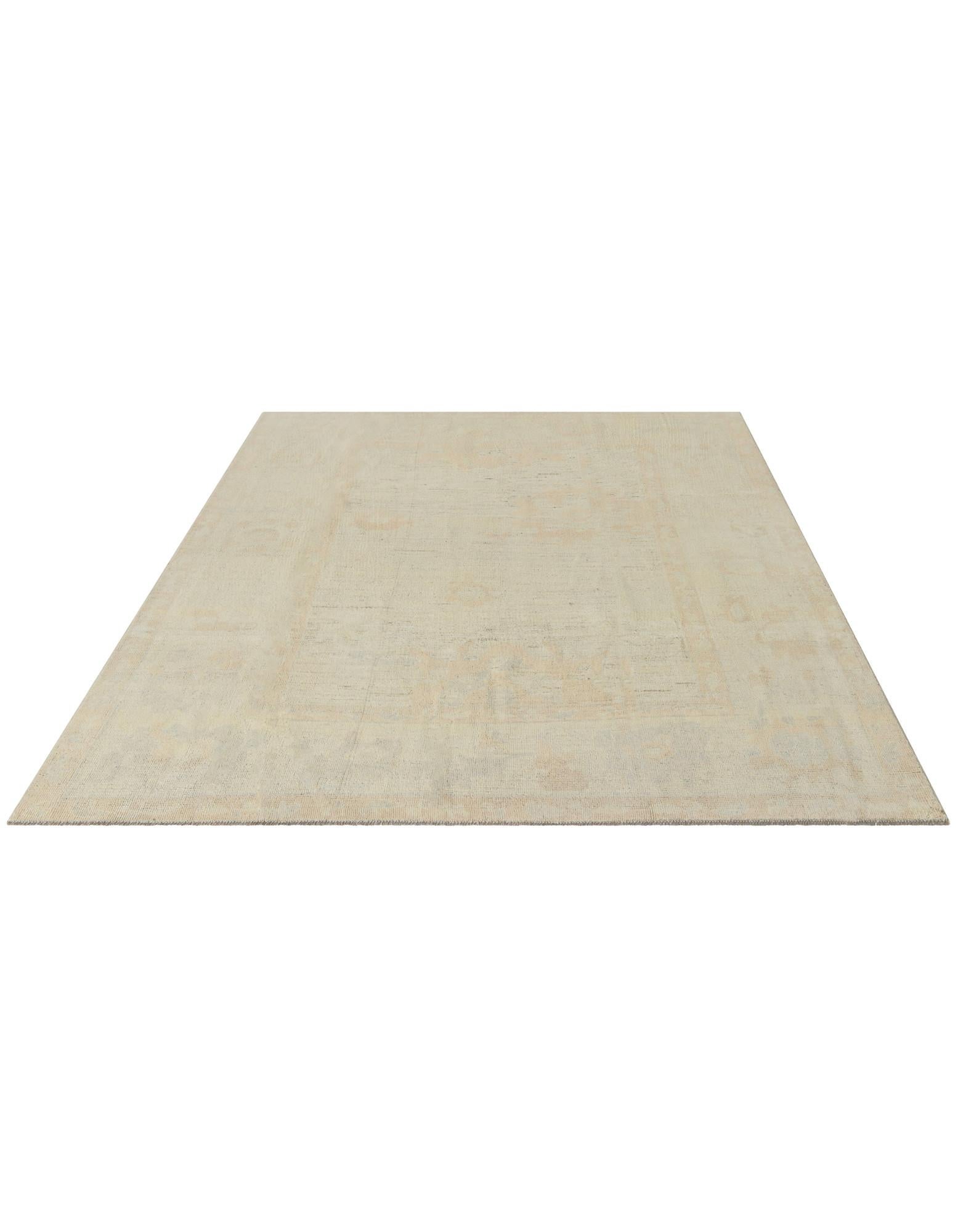 8' x 10' Hand Knotted Oushak Wool Rug