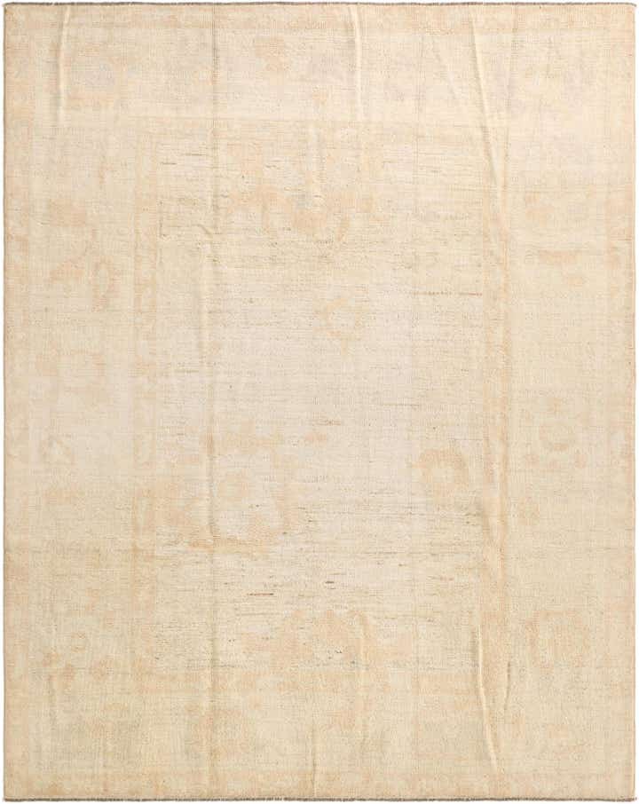 8' x 10' Hand Knotted Oushak Wool Rug