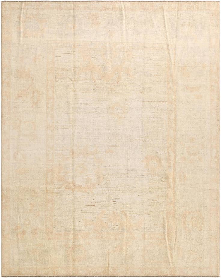 Detail image of 8' x 10' Hand Knotted Oushak Wool Rug