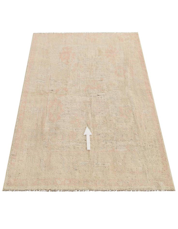 Detail image of 5' 1 x 7' 1  Hand Knotted Oushak Wool Rug