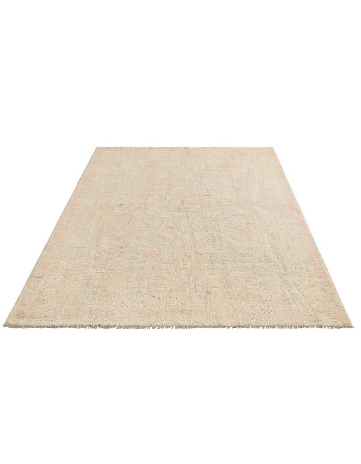 Detail image of 5' 1 x 7' 1 Hand Knotted Oushak Wool Rug