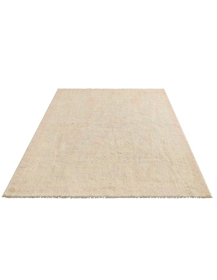 Detail image of 5' 1 x 7' 1  Hand Knotted Oushak Wool Rug