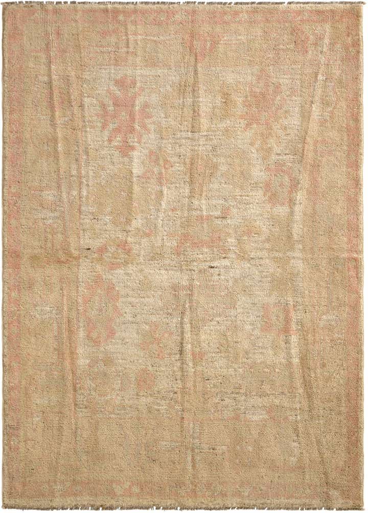 5' 1 x 7' 1 Hand Knotted Oushak Wool Rug