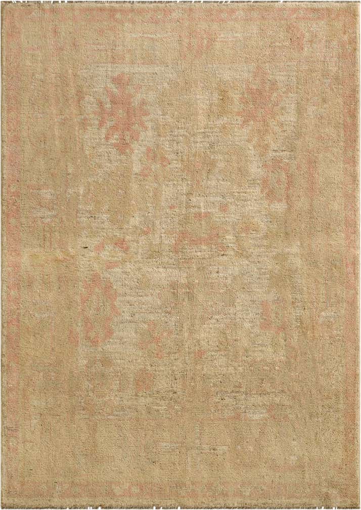 5' 1 x 7' 1 Hand Knotted Oushak Wool Rug
