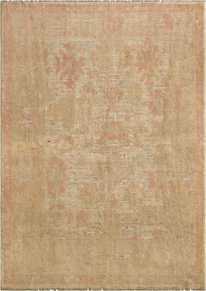 Detail image of 5' 1 x 7' 1 Hand Knotted Oushak Wool Rug