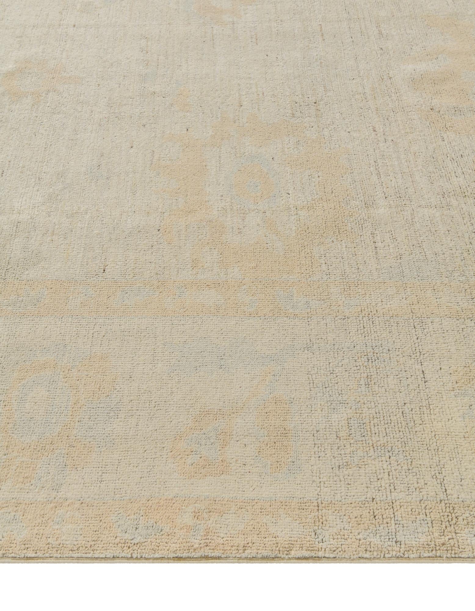 8' 3 x 10' 1 Hand Knotted Oushak Wool Rug