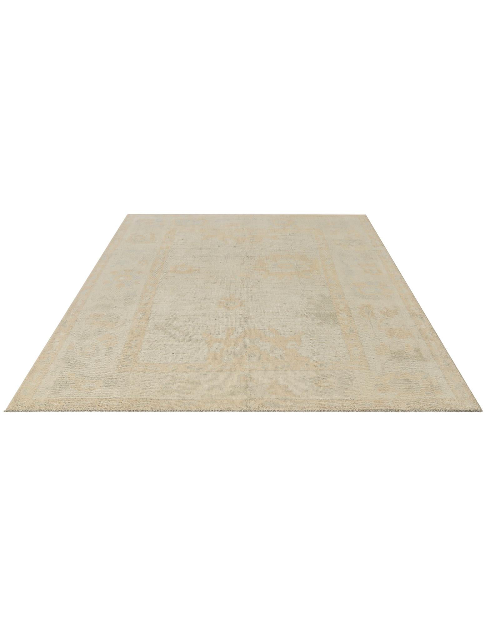 8' 3 x 10' 1 Hand Knotted Oushak Wool Rug