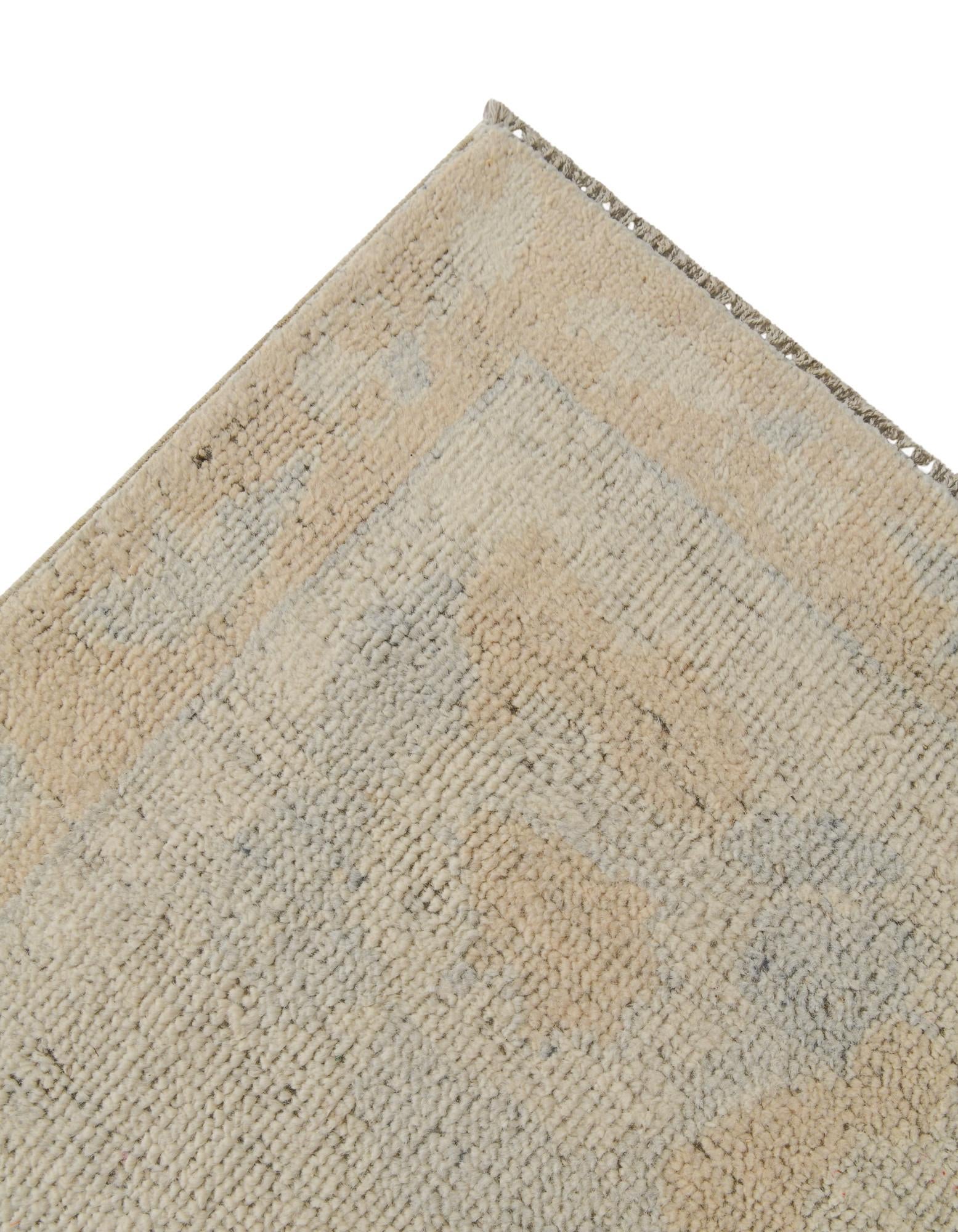 8' 3 x 10' 1 Hand Knotted Oushak Wool Rug