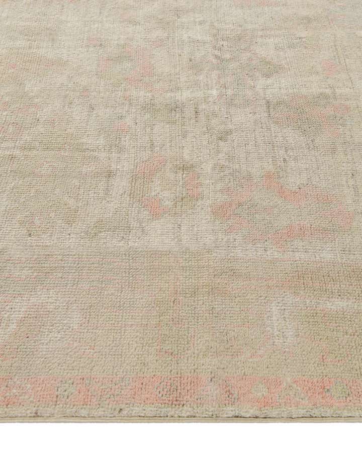 5' 1 x 6' 11 Hand Knotted Oushak Wool Rug