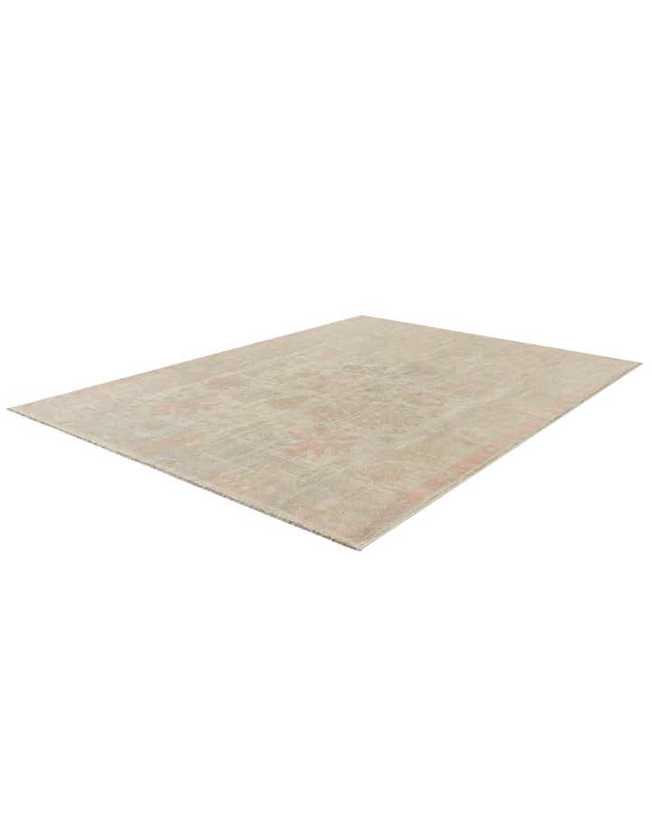 5' 1 x 6' 11 Hand Knotted Oushak Wool Rug