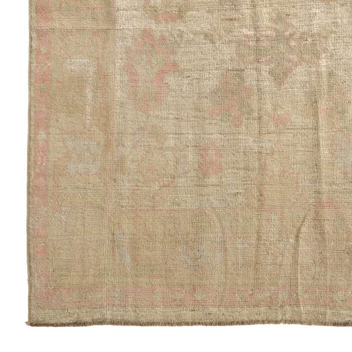 5' 1 x 6' 11 Hand Knotted Oushak Wool Rug