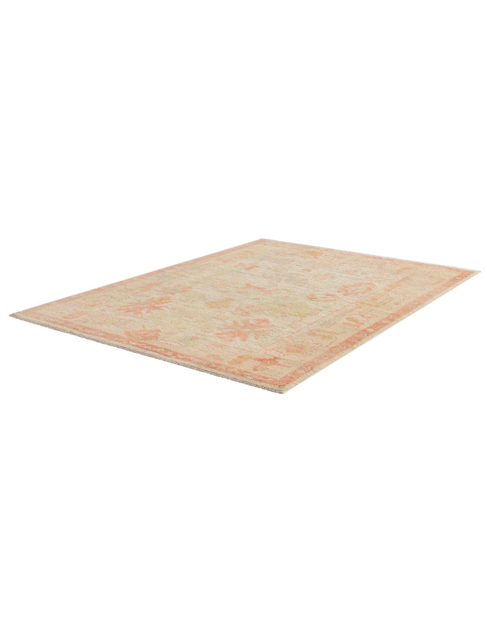 5' 1 x 7' 1 Hand Knotted Oushak Wool Rug