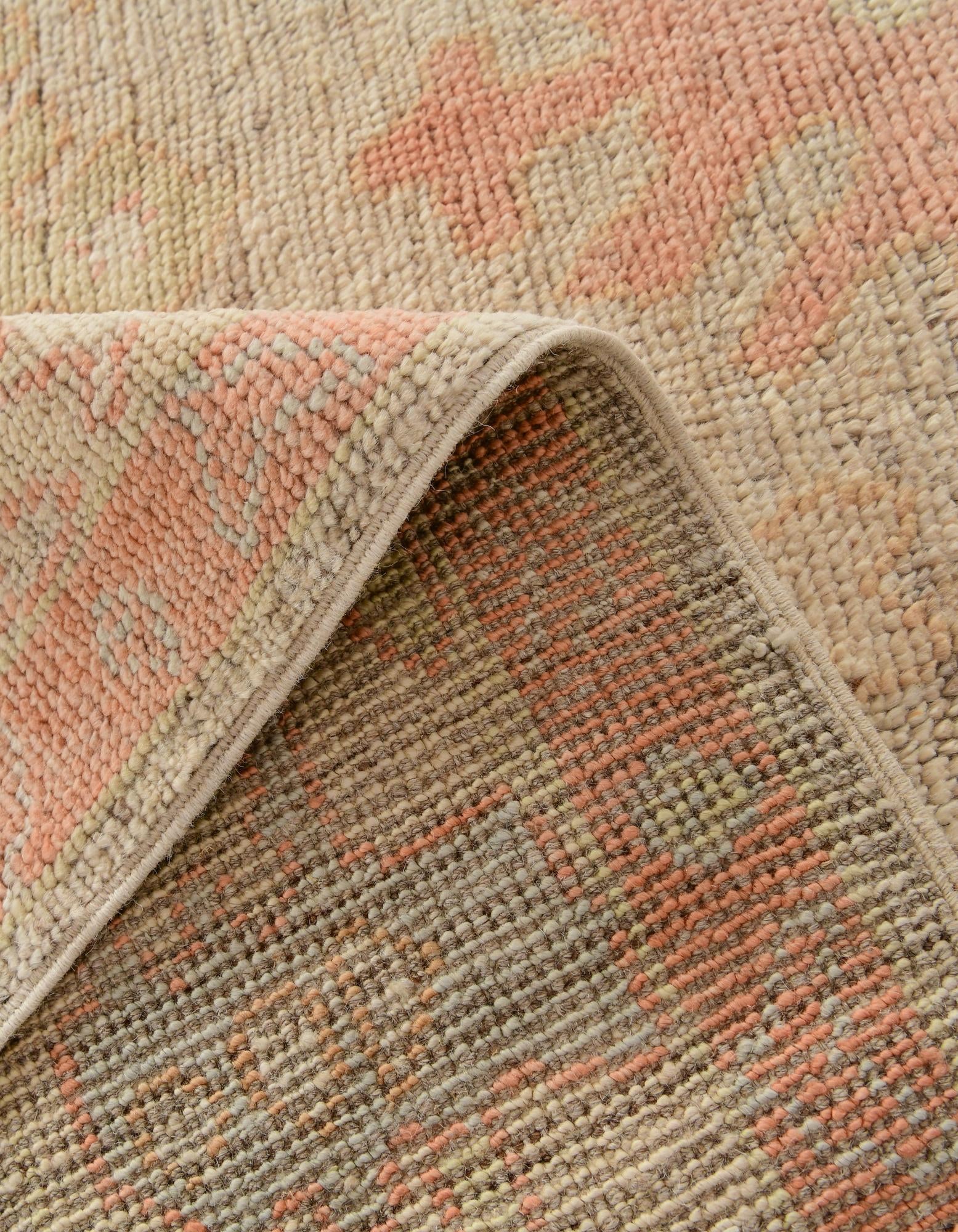 5' 1 x 7' 1 Hand Knotted Oushak Wool Rug