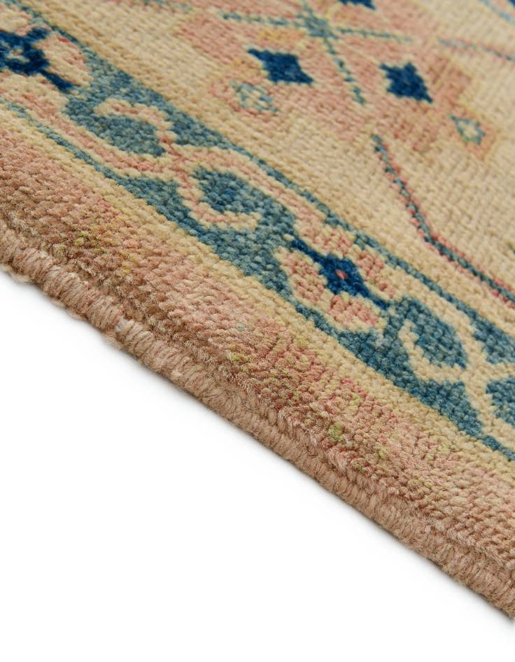 Detail image of 4' 2 x 6' 1 Hand Knotted Oushak Wool Rug