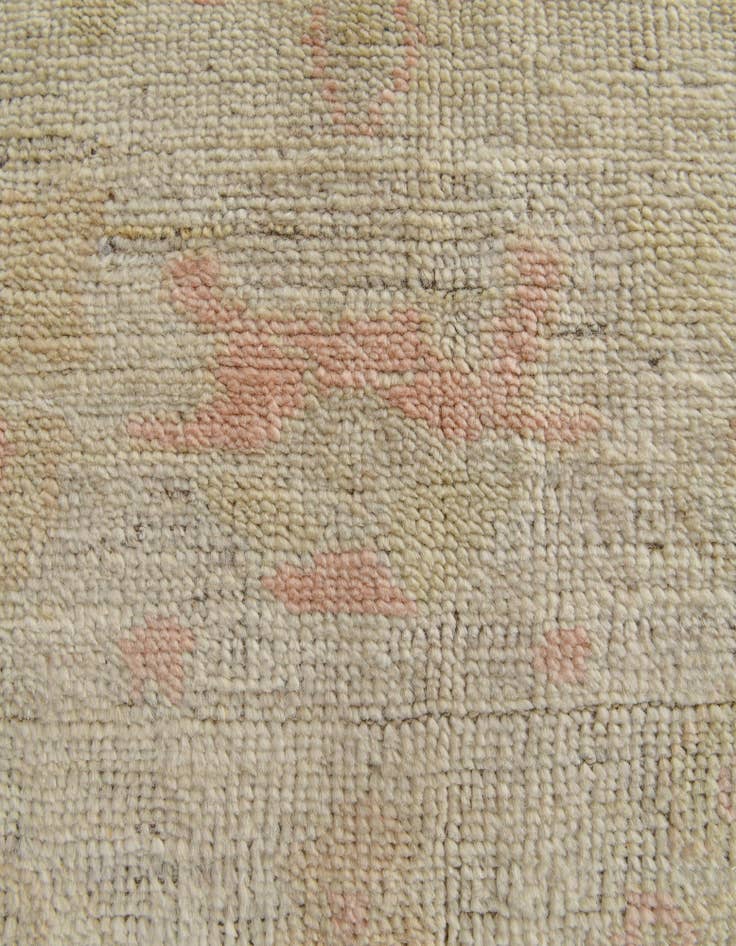 Detail image of 4' 2 x 6' 1 Hand Knotted Oushak Wool Rug