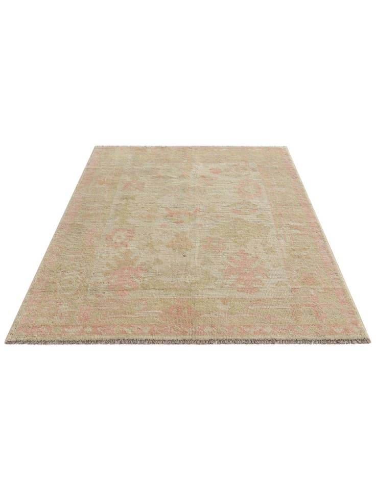 Detail image of 4' 2 x 6' 1  Hand Knotted Oushak Wool Rug