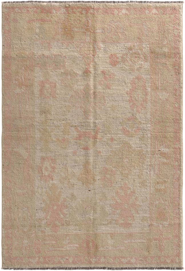Detail image of 4' 2 x 6' 1 Hand Knotted Oushak Wool Rug