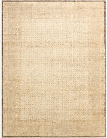 9' 3 x 12' 3 Hand Knotted Oushak Wool Rug