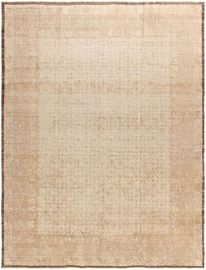 9' 3 x 12' 3 Hand Knotted Oushak Wool Rug