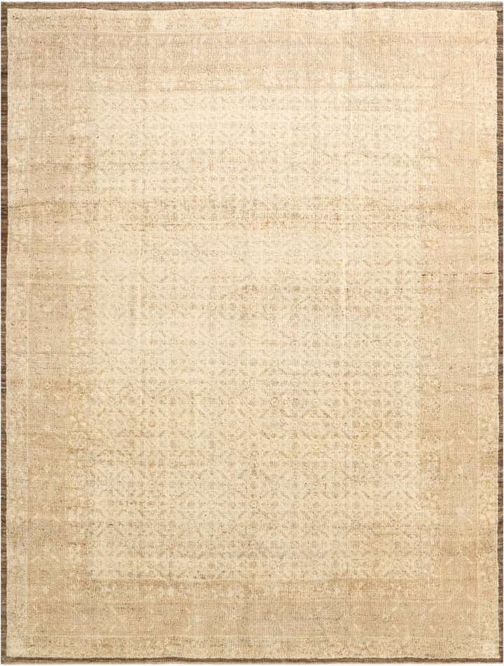 9' 3 x 12' 3 Hand Knotted Oushak Wool Rug