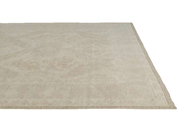 10' 1 x 14' 2 Hand Knotted Oushak Wool Rug