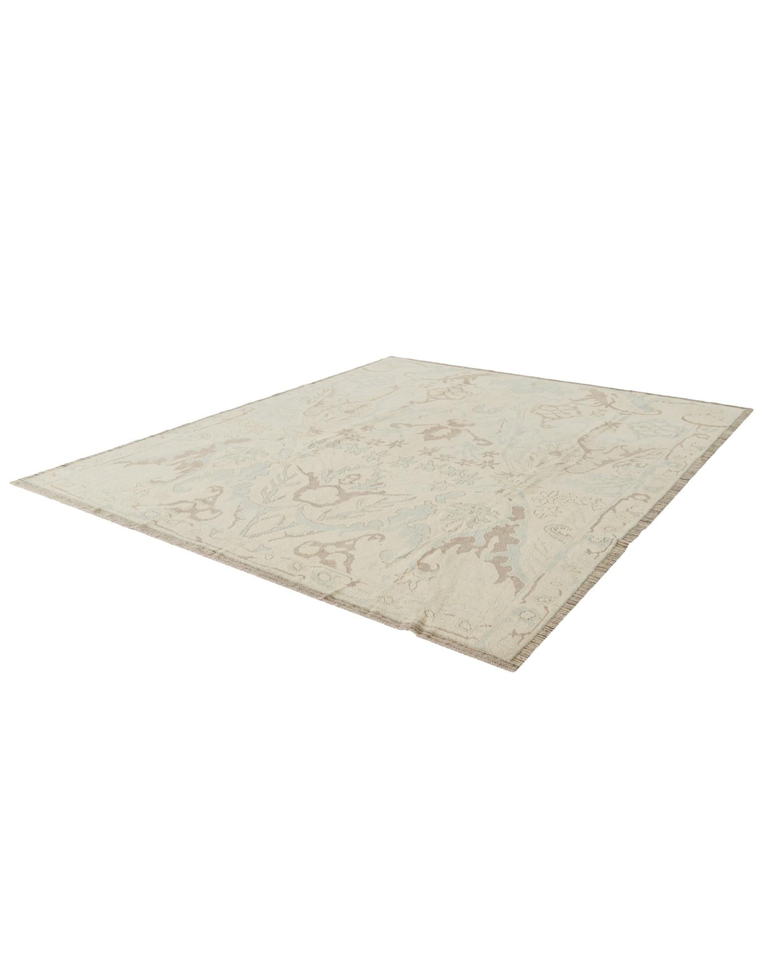 8' 3 x 10' 3 Hand Knotted Oushak Wool Rug