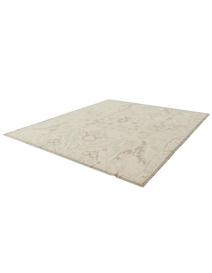 8' 3 x 10' 3 Hand Knotted Oushak Wool Rug