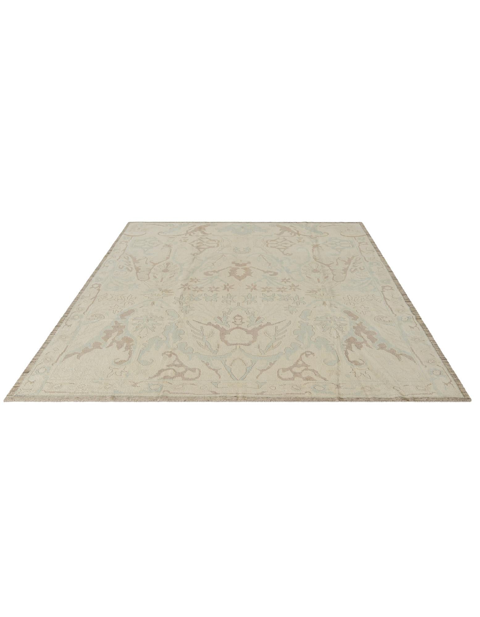 8' 3 x 10' 3 Hand Knotted Oushak Wool Rug