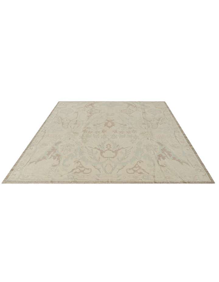 8' 3 x 10' 3 Hand Knotted Oushak Wool Rug