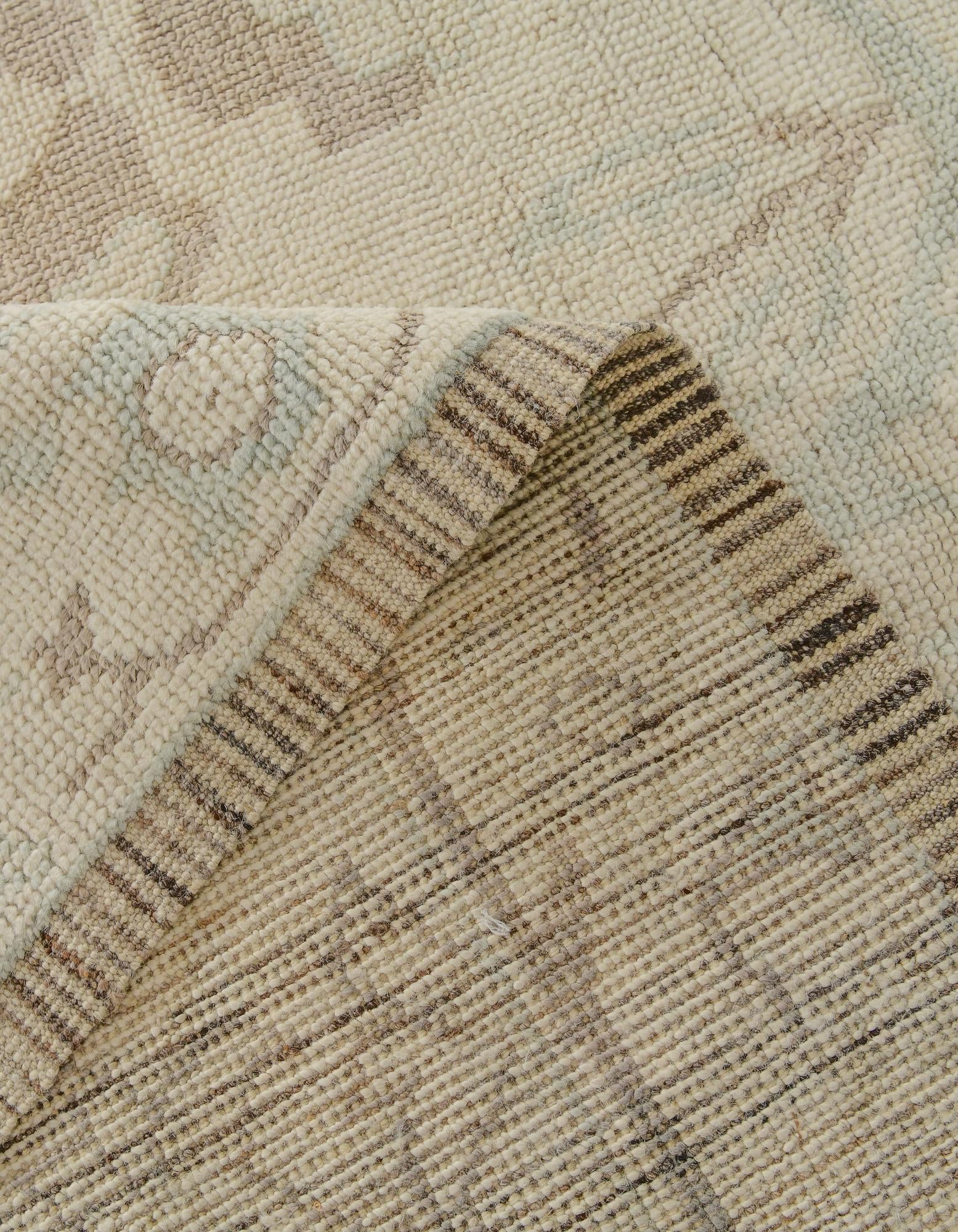 8' 3 x 10' 3 Hand Knotted Oushak Wool Rug