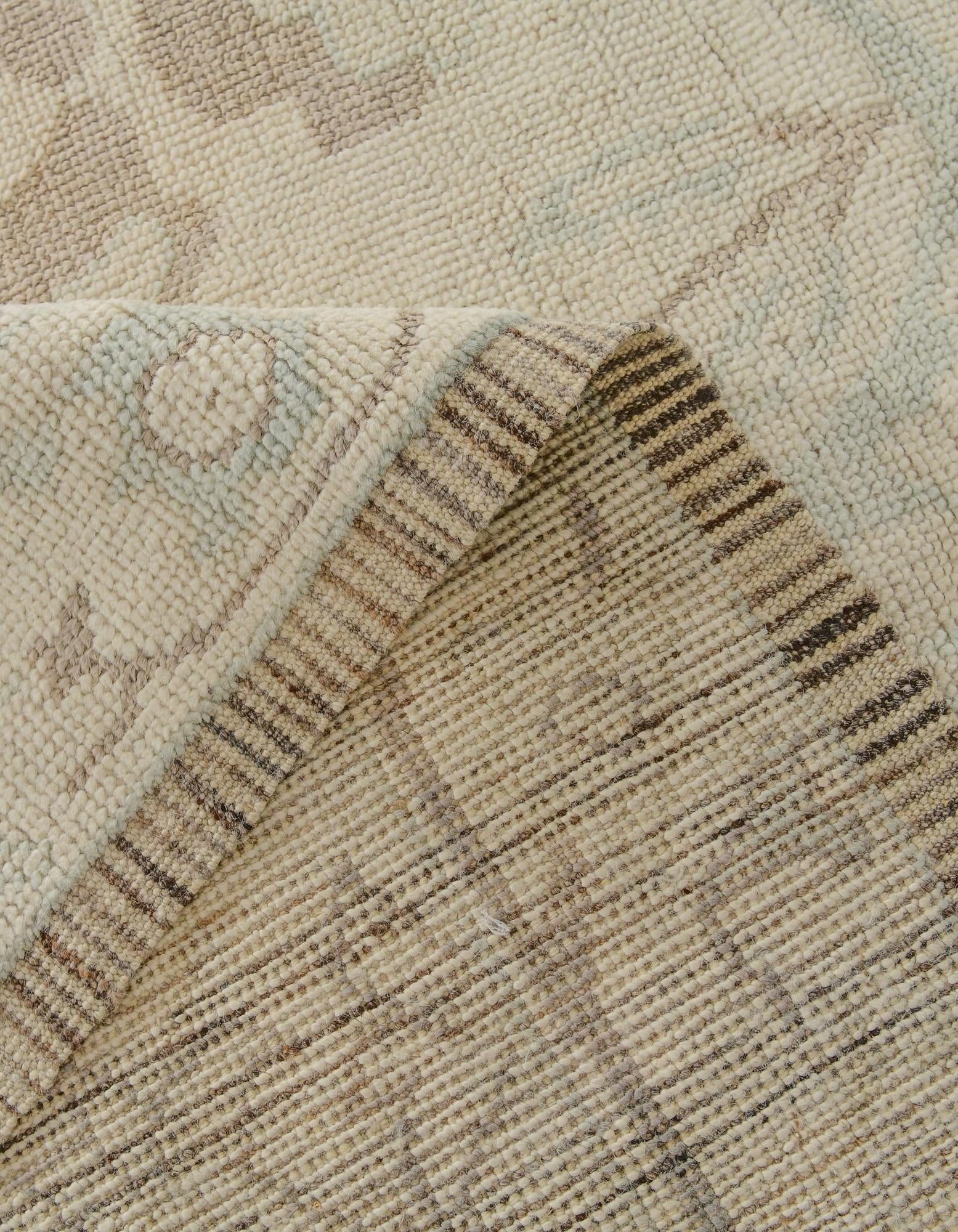 8' 3 x 10' 3 Hand Knotted Oushak Wool Rug