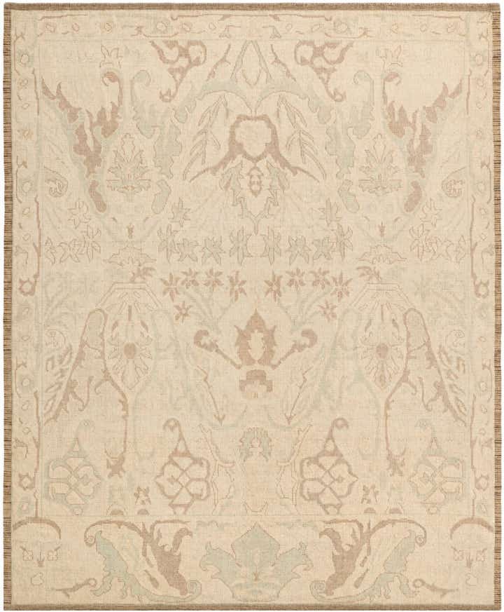 8' 3 x 10' 3 Hand Knotted Oushak Wool Rug