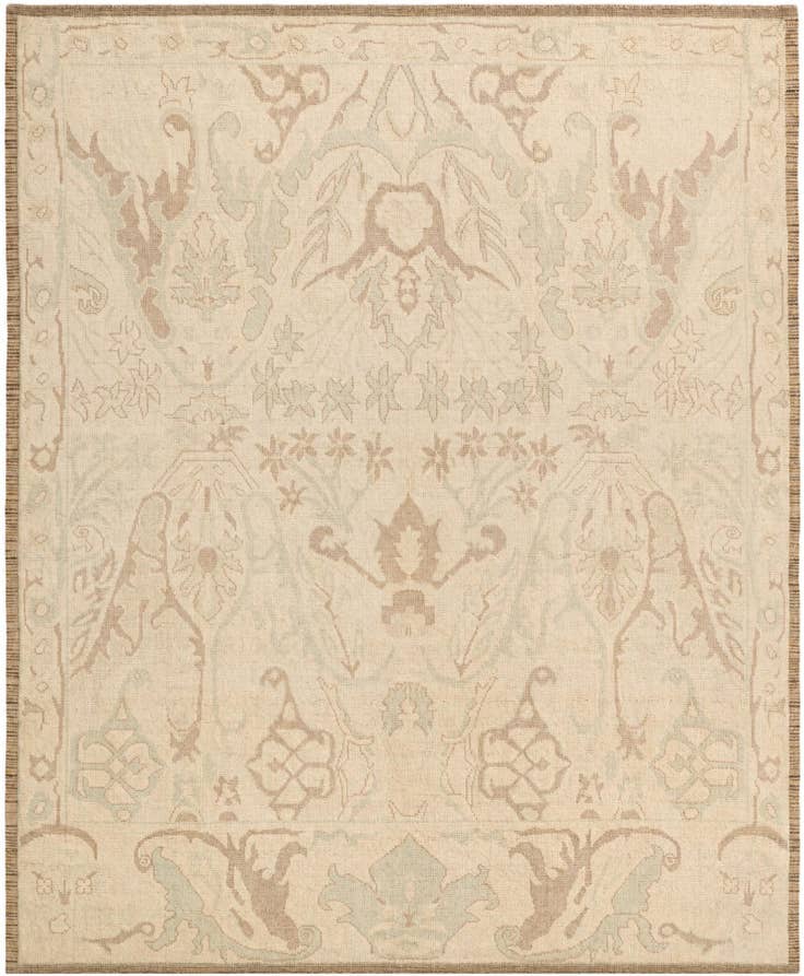Detail image of 8' 3 x 10' 3 Hand Knotted Oushak Wool Rug