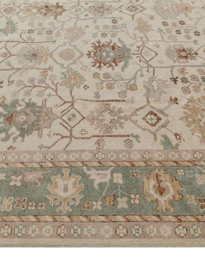 8' 2 x 10' Hand Knotted Oushak Wool Rug