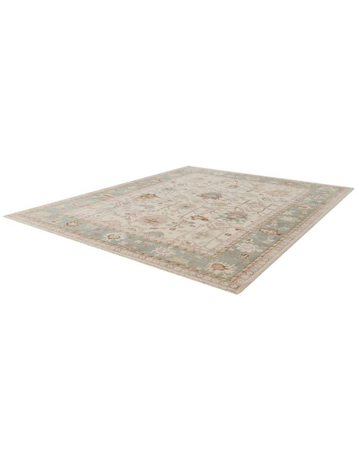 Detail image of 8' 2 x 10' Hand Knotted Oushak Wool Rug
