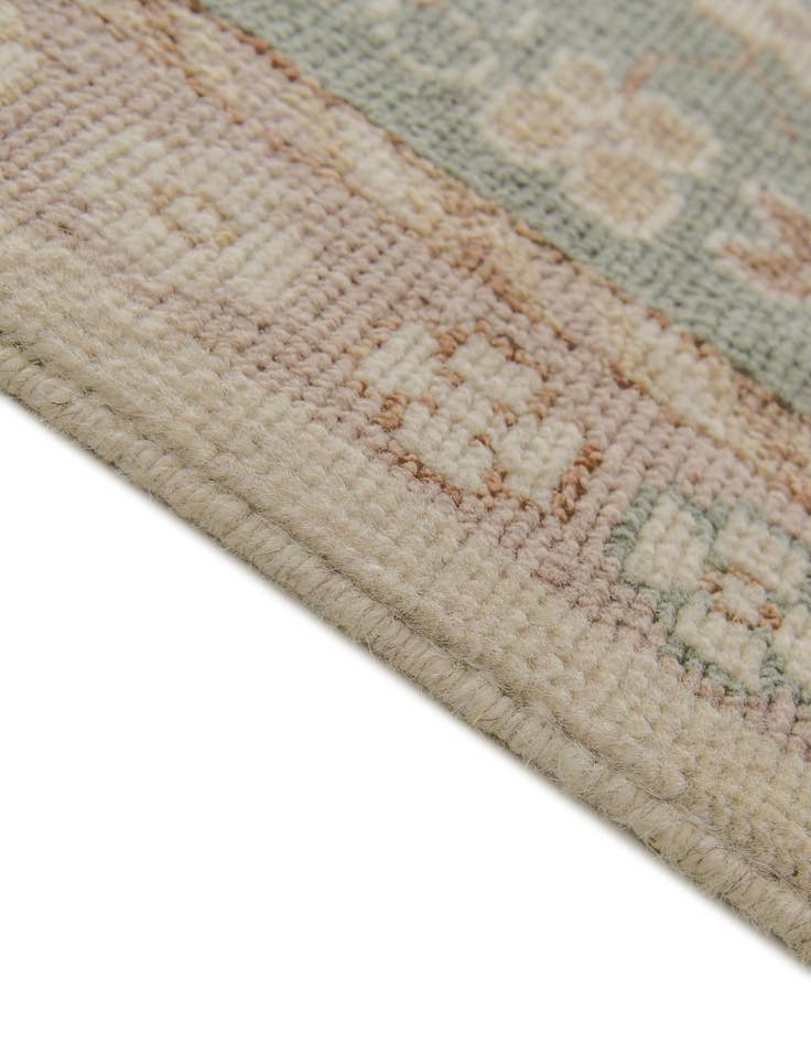 Detail image of 8' 2 x 10'  Hand Knotted Oushak Wool Rug