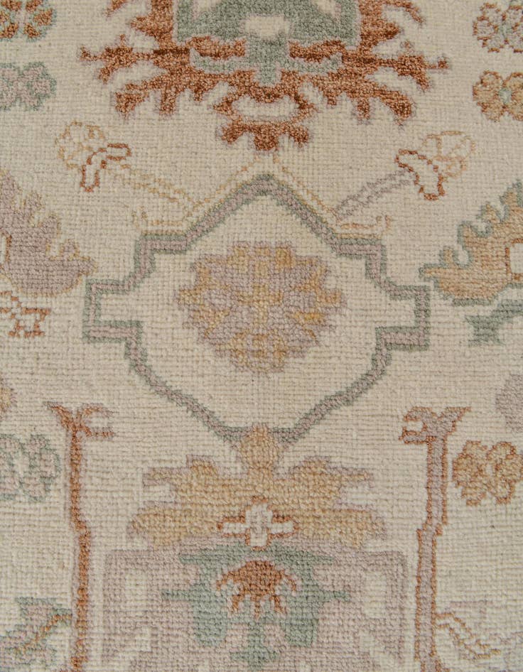 Detail image of 8' 2 x 10'  Hand Knotted Oushak Wool Rug