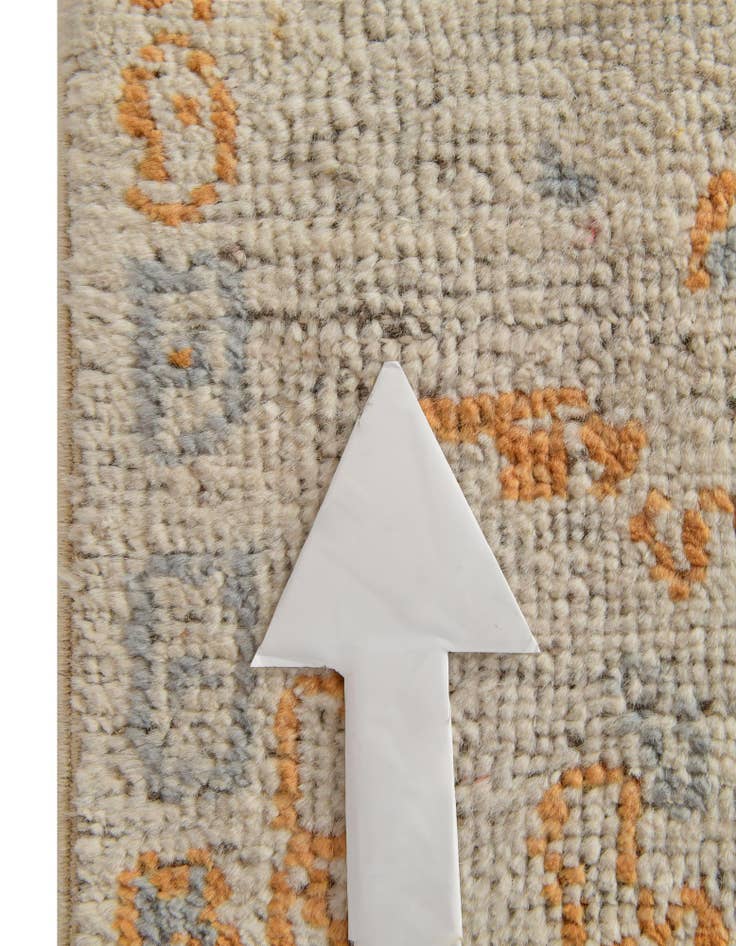 Detail image of 4' 1 x 6' 1 Oushak Wool Rug