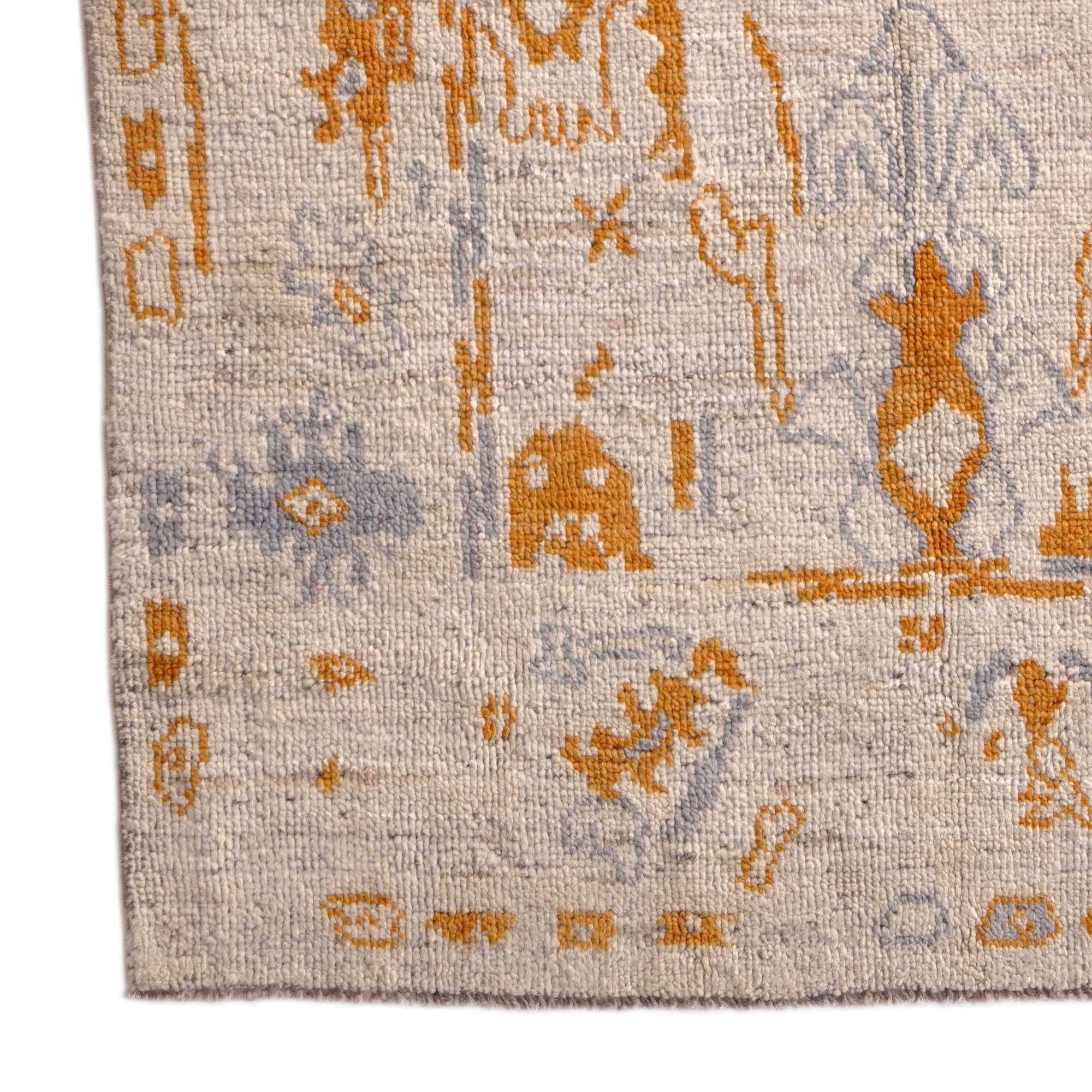4' 1 x 6' 1 Oushak Wool Rug