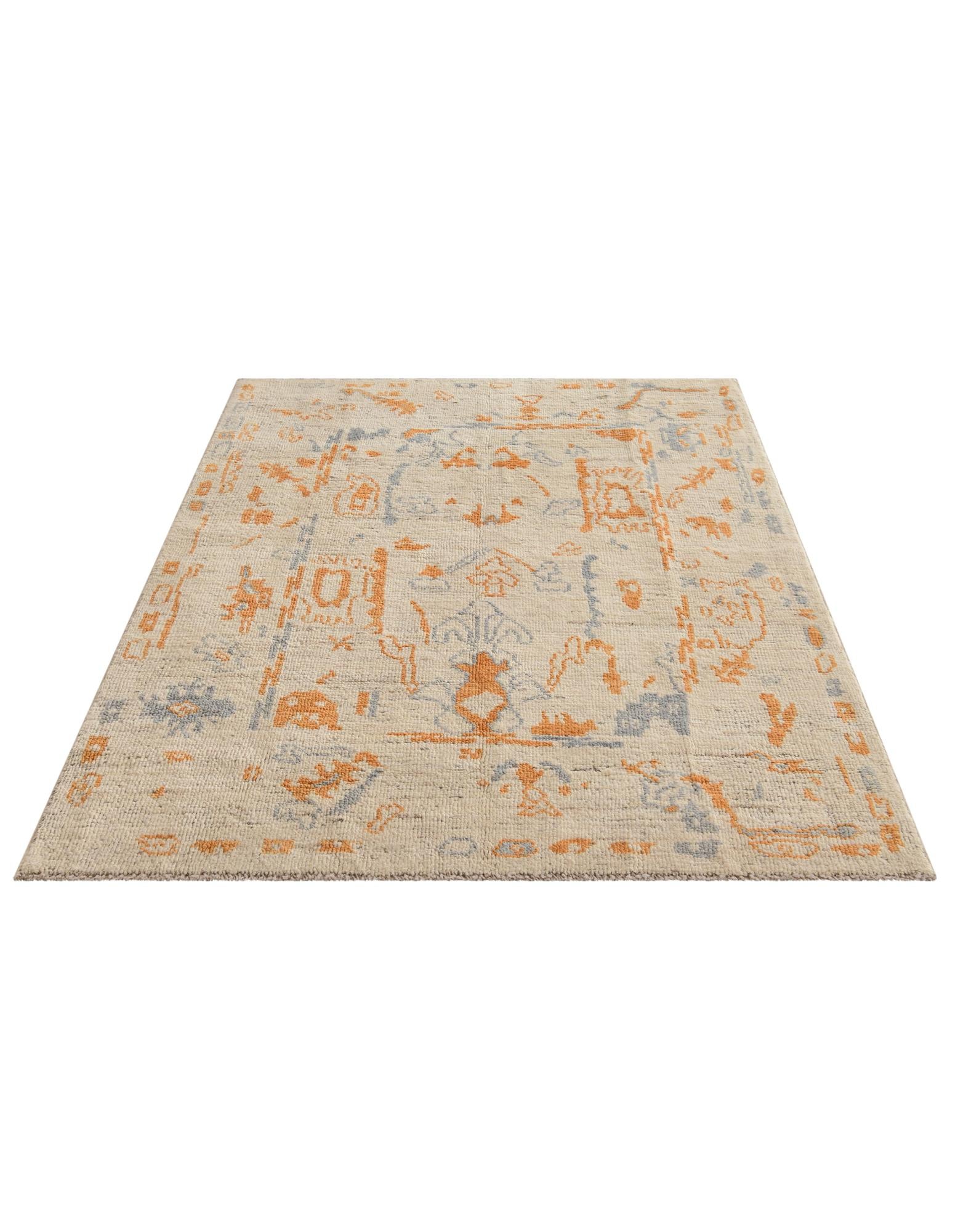4' 1 x 6' 1 Oushak Wool Rug