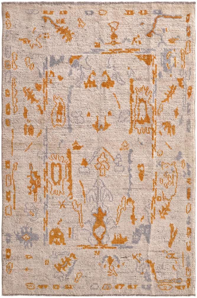 4' 1 x 6' 1 Oushak Wool Rug