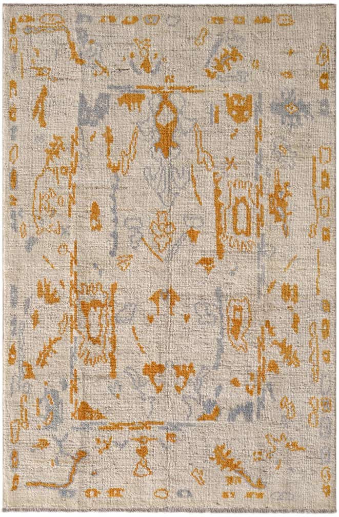 4' 1 x 6' 1 Oushak Wool Rug