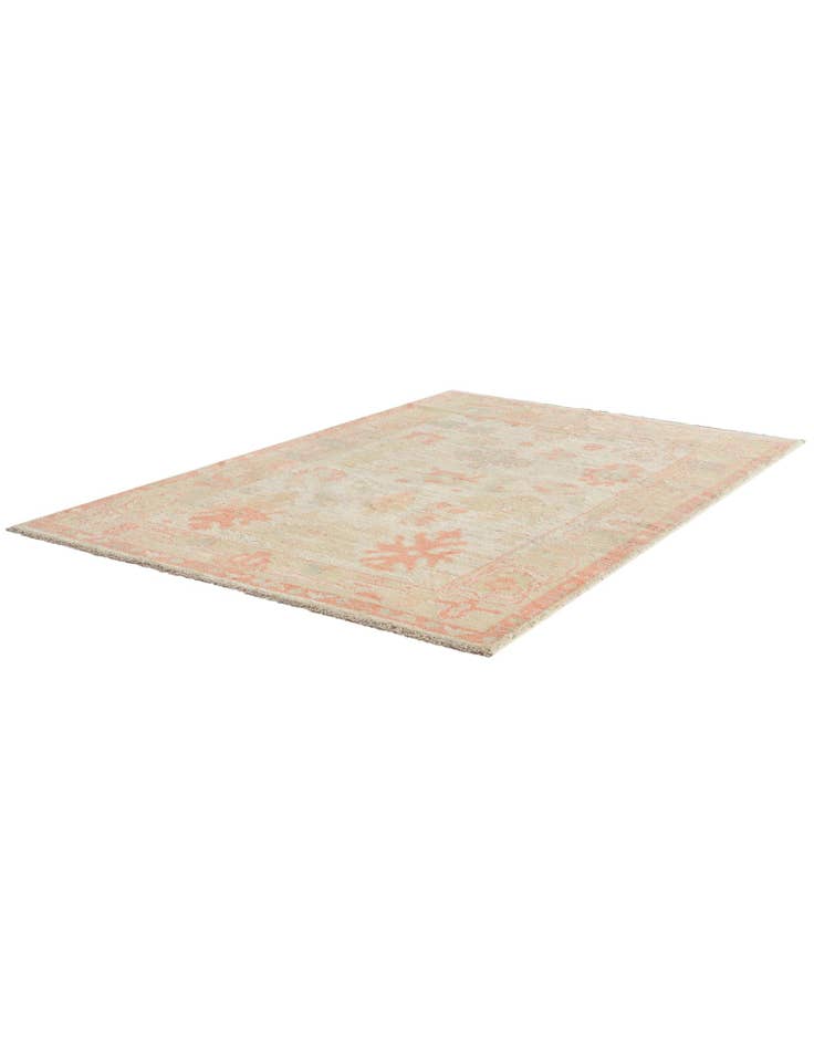 Detail image of 3' 11 x 5' 11 Hand Knotted Oushak Wool Rug