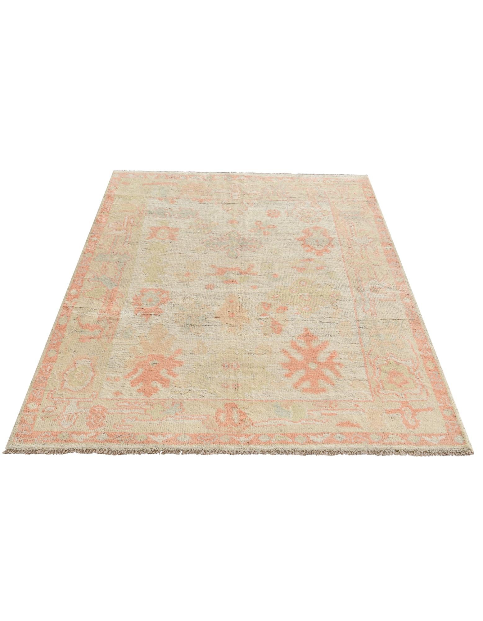 3' 11 x 5' 11 Hand Knotted Oushak Wool Rug