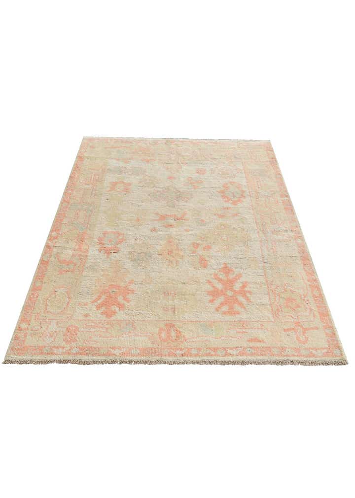 3' 11 x 5' 11 Hand Knotted Oushak Wool Rug